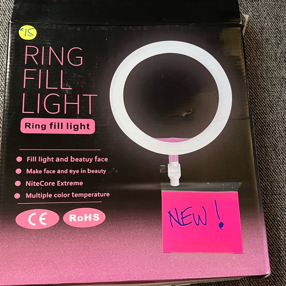 Ring light new in box never used